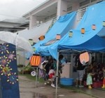 夏祭り雨